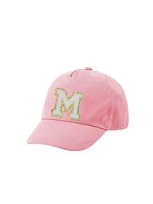 1 buah Topi Baseball Anak-Anak dengan 26 Huruf A-Z, Cocok untuk Anak Perempuan Balita Usia 1-3 Tahun, Topi Pelindung Matahari untuk Aktivitas Luar Ruangan - Berwarna merah muda - View 9