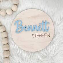 1 pieza Tablero de aviso de nacimiento para hospital, etiqueta de identificación de hospital, tablero de aviso de estado de nacimiento, etiqueta de madera para recién nacidos, etiqueta de identificación