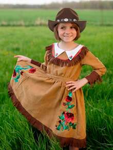 1pc Unisex Kids Star Leather Decor Felt Cowboy Hat, Retro Western Style, Suitable For All Seasons, Detachable, Suitable For Daily Wear, Outdoor Activities, Holidays, Parties, Back To School And More - Style 1 - View 3