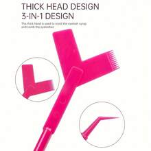 10-Piece Eyelash Brush And Mascara Series, Three-In-One Y-Shaped Brush, Pink False Eyelash Beauty Tool Stick, Plastic Stick For Doll Perming, Eyelash Picking Stick, Auxiliary Eyelash Extension Tool, Eyelash Lifting And Perming Tool - Eyelash Brush, Eyelash Lifting Brush, Makeup And Beauty Tool Suitable For Eyelash Extension Brush, Eyelash Lengthening Cleaning Products, Eyelash Lengthening Products