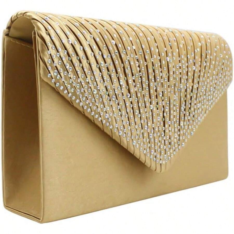 New Ladies Evening Handbags Bridal Wedding Bag Handbag - 金色 - 查看 1