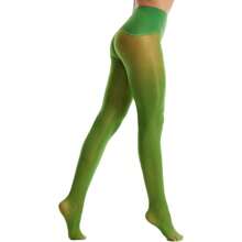 Frola Oil Shiny Stockings Pantyhose 360°Seamless Crotch High Waist Smooth Tights For Women