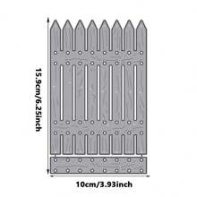 1pc Garden Fence Design Metal Cutting Die, Arts Paper Carving Template, For Paper Card Making, Scrapbooking, DIY Card Album Craft Decoration