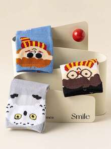 10 Pairs Of Children's Harry Potter-Themed Socks, Including Knee-High Socks For Girls And Breathable Thick Cartoon Socks For Boys - Multicolor - View 9