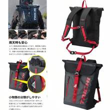 RSタイチ RS TAICHI バイク リュック バッグ 防水 ツーリング WP バックパック RSB278 ユニセックス大人 BLACK RED - ブラック/レッド - チェックする 1