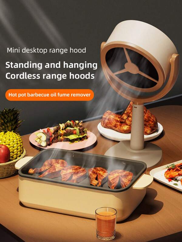 Mini Countertop Smoke Absorber For Home, High Power Convenient Portable Smoke Extractor For Hotpot