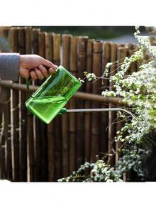 不锈钢长嘴喷壶，家用花卉浇水壶，绿化洒水喷雾器，必备园艺工具！ - 1pc綠色 - 查看 8