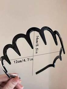 1个/2个/4个装 - 女士优雅豹纹大波浪发箍，蓬松发圈，日常佩戴，万圣节发饰 - 彩色 - 查看 11