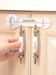 Set de 10 cerraduras de seguridad para gabinetes blancos a prueba de niños, protector de seguridad para cajones y puertas de gabinetes, cerraduras de plástico para puertas