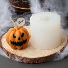 3 Style Pumpkin Ghost Candle Mold Heart-Shaped Scented Candle Gypsum Silicone Mold Making Resin Epoxy Tool For Halloween Part