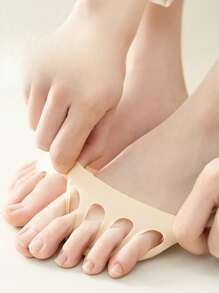 2pcs High Heel Forefoot Pads, Half Size Insoles, Non-Slip Anti-Chafing Metatarsal Pads For Sandals, Heels & Shoes