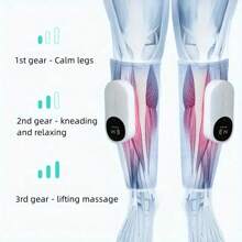 1/2 Pcs Leg Massager - Advanced Rechargeable Air Compression Massage For Calf, Foot And Leg Muscle Relaxation, Christmas, Mother's/Father's Day Gift, USB Rechargeable 2000mAh Lithium Battery