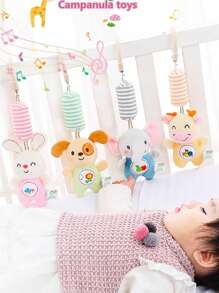 Baby Hanging Toys, Infant Sensory Activity Toys, Suitable For Car Seat, Stroller, Crib, Educational Montessori Learning, Travel Essential For Newborns & Toddlers Boys & Girls 3 Months+