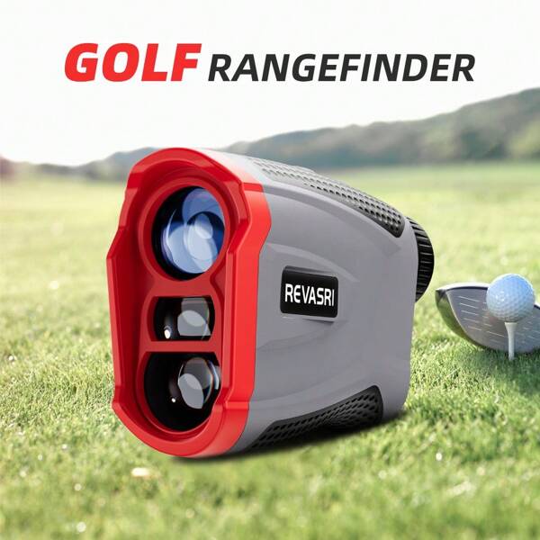 REVASRI REVASRI Télémètre de golf portable rechargeable magnétique 6X Grossissement 1000 M/Yds avec verrouillage du drapeau, vibration et correction de la pente du golf pour les golfeurs.