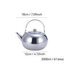 1 pièce Bouilloire sifflante en acier inoxydable, théière avec infuseur à thé, convient pour cuisinière électrique/à gaz, usage domestique et commercial, grande capacité (des rayures légères peuvent survenir lors de la production, sans affecter l'utilisation, ne pas acheter si vous en êtes préoccupé) Rentrée scolaire