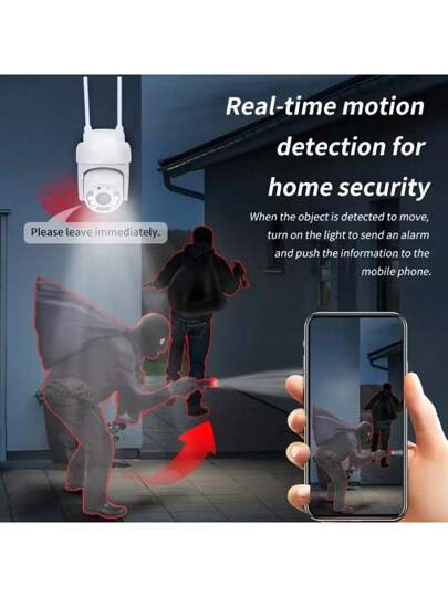 1/ High Definition AI Driven 2.4G/5G WiFi Security Camera 360° View, Remote Monitoring, Two Way Audio Mobile App Control Home Business Security, Indoor/Outdoor CCTV Surveillance System view 9