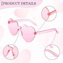12pcs-Pink Princess Gift Boxes Set Pink Party Favor Boxes Pink Doll Gift Boxes Goodie Bag Heart Shaped Glasses For Birthday Bachelorette Supplies Decoration(12pcs=6 Boxes +6 Glasses)