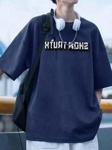 Men T-Shirts - Blue - View 2