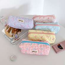 Estuche para lápices, estuche para bolígrafos, bolsa de almacenamiento de oficina y universidad, organizador de bolsa, bolsa de maquillaje, bolsa cosmética, estuche para lápices estético y lindo para niños y niñas de vuelta al cole, útiles escolares