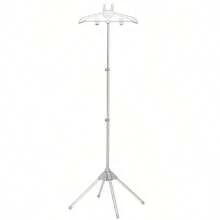 便携式蒸汽挂烫机可伸缩折叠铝制蒸汽熨斗衣架 | 独立式可调节高度蒸汽挂烫机架，带独立支撑，多用途，适用于卧室和旅行，保持衣物温暖干燥