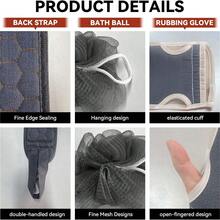 3pcs Exfoliating Bath Towel Set, Exfoliating Gloves, Bath Flower, Back Scrubber, Bath Shower Loofah Sponge, Dead Skin Remover, Bathroom Accessories Home Bathroom Decor Fall Decor Back To School