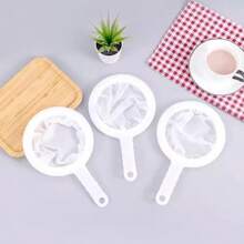 1 Stück hochdichte wiederverwendbare Nylon Superfein Siebaufsatz mit Griff zum Abseihen von Honig, Saft, Tee, Sojadrink, Kaffee