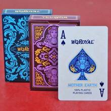 1 Set High-End Waterproof Poker Cards - Waterproof Playing Cards - Plastic Playing Cards, Durable & Flexible - Suitable For Magic, Gambling, Parties And Collectors, Valentine's/New Year Gift