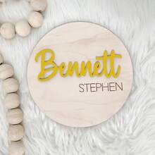 1 pieza Tablero de aviso de nacimiento para hospital, etiqueta de identificación de hospital, tablero de aviso de estado de nacimiento, etiqueta de madera para recién nacidos, etiqueta de identificación