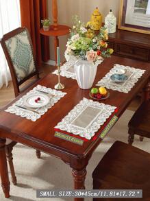 1 قطعة قماش مخمل بوليستر 100% مطرز بتطريز ثلاثي الأبعاد ناعم، شريط طاولة أنيق لديكور المنزل، المطبخ، طاولة الطعام، الخزانة، طاولة القهوة، حامل التلفاز، أطباق الطعام، المناسبات العائلية، الأعراس، حفلات الفيلا، هدايا، للاستخدام الداخلي والخارجي، التخييم، مناسب لجميع المواسم، متوفر بأحجام متعددة