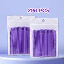 Waloshow 100 片/包一次性睫毛湿巾棒，睫毛延长清洁工具 - 彩色 - 查看 20