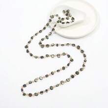 Bohemian Beach Style Colorful Shell Beaded Long Necklace For Women - Dark Green - View 4