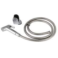 An Der Wand Montiertes Duschkopf-Set, Multifunktionales Hand-Toilettenspray, Bidet-Badezimmerbrause, Toiletten-Sprühpistolen-Set Mit 1,5 M Schlauch + Festem Sitz, Zum Duschen, Bodenreinigen, Waschen Des Toilettensitzes, Blumengießen, Autowaschen