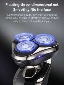 五合一电动剃须刀，3D旋转，可充电，适合商务旅行男士，车内快速剃须，随时随地保持良好仪容，日常清洁使用，送给丈夫的礼物