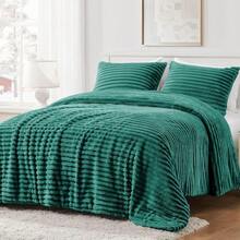 JSHGVFluffy Queen Comforter Set Super Soft Warm Fleece Comforter Queen Size For Winter Luxury Plush Fuzzy Bed Set 3 Pieces 1 Shaggy Comforter With 2 Pillowcases Sage Greenxh1fms5yjs - 01SageGreen - View 1