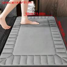 1 Stück weiche Bodenmatte, schnelltrocknender Küchenboden Teppich, rutschfester Eingangstür Läufer, bequeme Memory-Schaum gepolsterte Badezimmermatte, Haustierauflage, geeignet für Badezimmer, Schlafzimmer, Küche, Wohnzimmer, Flur, Heimdekoration, Badematte, Dekorativer Teppich, Weiche Matte