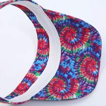 1pc Colorful Tie-Dye Visor Hat, New Spring/Summer Unisex Outdoor Sun Protection Hat