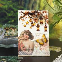 16 件透明 PET 贴纸复古剪贴簿包适用于剪贴簿垃圾日记工艺品装饰日记贴纸、学校用品、返校 - 彩色 - 查看 7