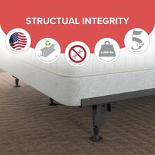 Instamatic Heavy Duty Bed Frame With Rollers Glides Twin Full Queen California King Eastern King - asPic - View 2