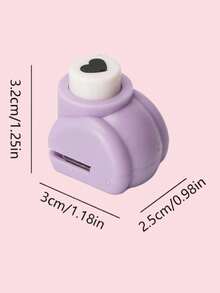 8PCS/3PCS/1pc, Cute Heart-Shaped Paper Punch For DIY Handmade Art And Crafts