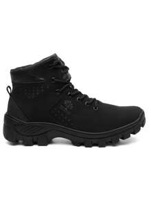 Men's Adventure Boot With Non-Slip Tractor Sole Ideal For Trail Walking And Modern Urban Style - màu đen - Xem 4