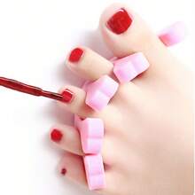 100 piezas Separadores de dedos de espuma rosa - Adecuados para manicura, pedicura y arte de uñas, Separadores de dedos/dedos de los pies de espuma, Almohadillas divisoras de uñas y dedos de los pies, Accesorios de esmalte de uñas sin olor, Kit de herramientas premium para arte de uñas y pulido para uñas, pedicura, aplicación de gel - Multicolor - Ver 6