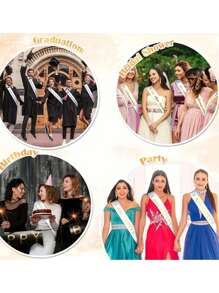 Custom Sash Personalized Sash With Logo Text, Custom Text Satin Ribbon, Personalized Quote Sash, Customized Birthday Sash, Customizable Bachelorette Sash, Bride To Be Sash, Suitable For Her/Him, Multi-Functional, Ornamental, Reusable, Breathable, Adorable, High-Quality, Cute, Colorful, Modern, Soft, Custom, Personalized, Unique, Ideal Gifts For Him, Ideal Gifts For Her Graduation