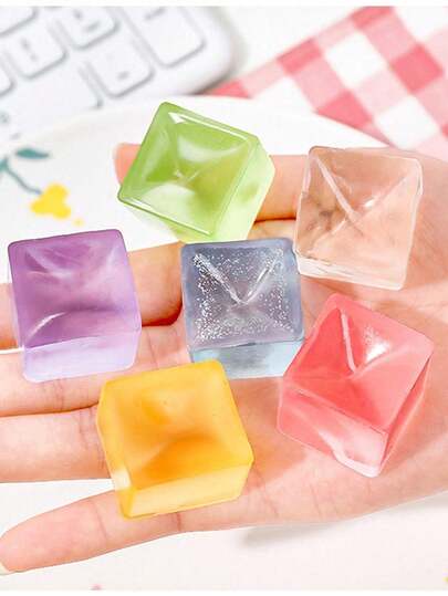 3pcs/6pcs Squeeze Ice Cubes, Stress Relief Ice Cubes, Squeeze Toys, Stress Relief Toys, Popular Small Toys, Stress Relief Toys, Stress Relief, Fun Toys, Squeeze Ice Cube Toys, Stress Relief Ice Cube Toys, Squeeze Stress Relief Toys, Stress Relief Ice Cube Reliever, Squeeze Relaxation Tool, Stress Relief Ball, Squeeze Anti-Anxiety Toys
