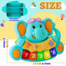 Piano-jouets pour bébés, jouets musicaux pour bébés, jouets lumineux pour bébés, jouets éducatifs précoces, jouets favorisant les capacités auditives et de réaction, cadeaux d'anniversaire, de Thanksgiving et de Noël pour bébés (certaines pièces sont envoyées aléatoirement)