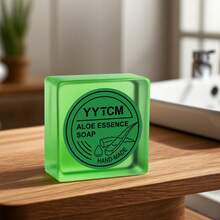 YYTCM 65g Aloe Essence Soap Bar Deep Cleansing, Hydrating Gentle Cleanser For Face, Body & Back For All Skin Types 1/2/6/12pcs - Green - View 10