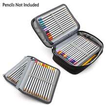 Astuccio matite, organizzatore di penne da 72 scomparti, astuccio per penne, custodia per pennarelli e pennelli, portapenne multifunzionale di grande capacità con 2 maniche rimovibili, portapenne per spalla staccabile, scatola organizzativa per la scuola, astuccio per matite, borsa per la scuola