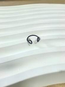 3Pcs/1Pc Fake Nose Ring Nasal Septum Faux Piercing Jewelry 8Mm Fake Nose Ring Hoop For Faux Lip Septum Nose Ring Set Fake Lip Ring Lip Nail New No Need For Perforation - Multicolor - View 14