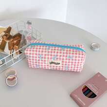 Estuche para lápices, estuche para bolígrafos, bolsa de almacenamiento de oficina y universidad, organizador de bolsa, bolsa de maquillaje, bolsa cosmética, estuche para lápices estético y lindo para niños y niñas de vuelta al cole, útiles escolares