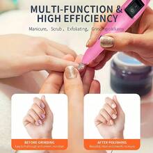 Electric Nail Care & Pedicure Kit With Low Noise Nail Grinder And Nail File