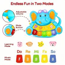 Piano-jouets pour bébés, jouets musicaux pour bébés, jouets lumineux pour bébés, jouets éducatifs précoces, jouets favorisant les capacités auditives et de réaction, cadeaux d'anniversaire, de Thanksgiving et de Noël pour bébés (certaines pièces sont envoyées aléatoirement)